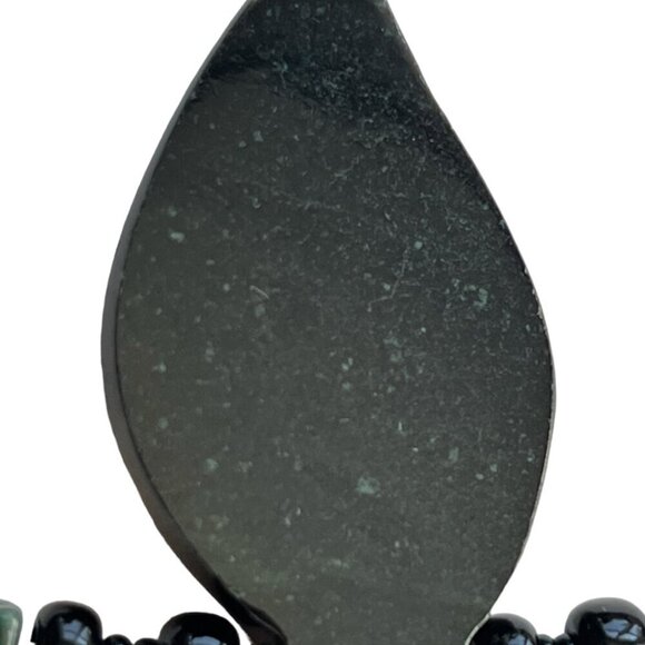 Black Arrowhead 16.5" Beaded Necklace Hippie Artsy Granola Bohemian Festival - Picture 6 of 7